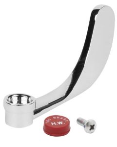 T&S Brass B-WH4H-NS 4" Wrist Action Handle with Red Index and Screw
