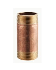 Brass Nip 2024-200 Pipe Nipple, 1-1/2 in x 2 in L, Brass, MNPT