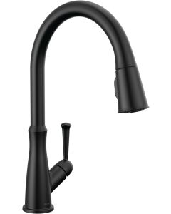 Delta 9110-BL-DST Single Handle Pull-Down Kitchen Faucet In Matte Black