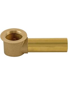 EZ-FLO EZ-35237 Bath Waste and Overflow Shoe, 1-1/2 Inch Tubular Outlet, Brass Coarse Thread