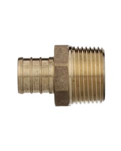 Zurn QQMC44GX Adapter, 3/4 in, Barb x MNPT, Brass, Import