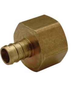 Zurn QQUFC33GX - XL Brass Female (Non Swivel) Pipe Thread Adapter - 1/2" Barb x 1/2" FNPT
