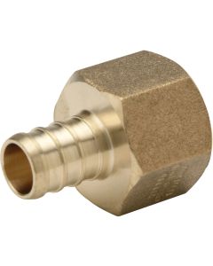 Zurn QQUFC44GXÂ Brass Female Adapter - 3/4" Barb X 3/4" Fpt, Small