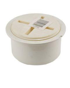 RectorSeal 97485 Tom-Kap 4" Flush-fit cleanout adapter & plug, PVC, 24Pk