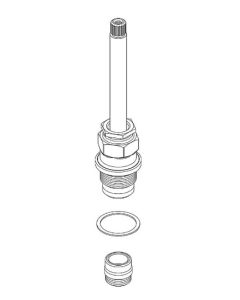 Pioneer K-2-CT Central Brass K-2-CT Corner Stem Assembly with Seat