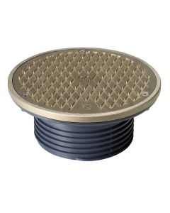 Sioux 834-4HNR Chief FinishLine Adjustable Cleanout, Round, Fits Pipe Size: 4 in, 3-1/2 in Plug, 6-1/2 in Dia Cover