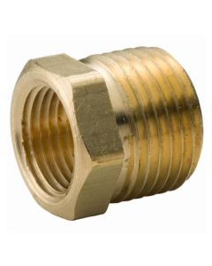 Brass Ftg XNL114-2016 Hex Head Pipe Bushing, 1-1/4 x 1 in Nominal, MNPT x FNPT End Style, 125 lb, Brass, Rough, Import