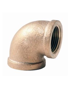 Brass Ftg XNL101-20 Pipe Elbow, 1-1/4 in Nominal, FNPT End Style, 125 lb, Brass, Rough, Import