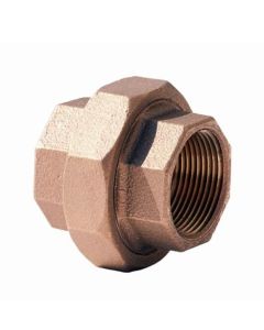 Brass Ftg XNL187-16 Pipe Union, 1 in Nominal, FNPT End Style, 125 lb, Brass, Rough, Import