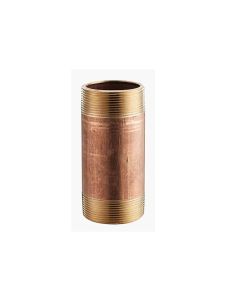 Brass Nip 2020-200 1-1/4in X 2in Sch 40 Lead Free Brass Nipple