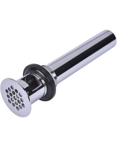 Oatey 760-1 Dearborn 1-1 / 4 '' x 6 '' Semi-Fused Grating Patent Overflow Plug - 17 Ga. Tailpiece, for installation in most commercial applications.