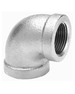 Malleable Fittings ZMGL9006 Pipe Elbow, 1-1/4 in Nominal, Thread End Style, 150 lb, Malleable Iron, Galvanized, Import
