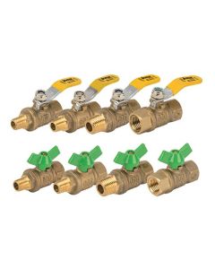 Jomar 100-400G, 1/4" FIP x 1/4â€ FIP, T-83CG, 2 Piece, Full Port, Threaded Connection, Mini Valves, 600 WOG, Stainless Steel Ball and Stem