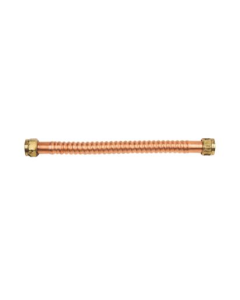 BrassCraft WB00-24N Water Heater Connector, Corrugated Copper, 24 inch, 3/4 inch FIP x 3/4 inch FIP