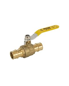 Jomar 104-523PG 2-Piece Ball Valve, 1/2 in, Expansion PEX, Brass Body, Standard Port