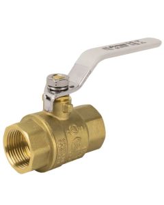 JomarÂ 150-106GÂ Lead Free Brass Ball Valve 1-1/4 in. Full Port, 2 Piece