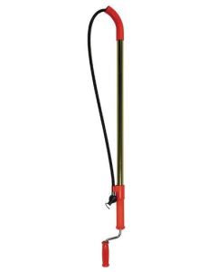 General Wire T6FL-DH Steel Tube Closet Auger with Down Head, 15/32" x 6 ft