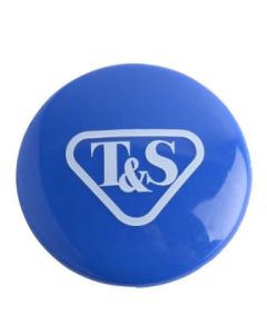 T&S Brass 018506-19NS Index Button, Snap-In, Blue