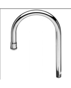 T&S Brass 119X Rigid Gooseneck Faucet, 2-3/4 Spread, 8-3/4 H, 5-1/4 Clearance