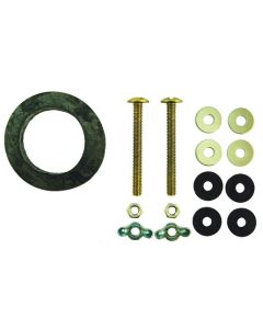 Braxton Harris TBPW2S 5/16″ x 3″ Tank to Bowl Bolt Kit w/ Wing/Hex Nuts and Gasket