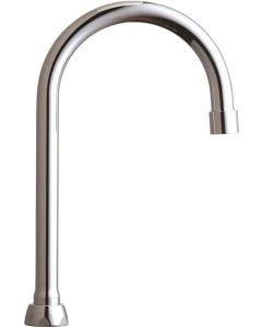 Chicago Faucet GN2BJKABCP Faucets 5-1/4 in. Brass Rigid/Swing Gooseneck Spout