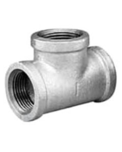 Malleable Fittings ZMGT08 Pipe Tee, 2 in, Thread, 150 lb, Malleable Iron, Galvanized, Import