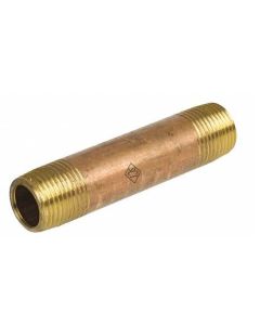 Smith-Cooper 4385011640 3/4" MNPT x 3" TBE Brass Pipe Nipple Sch 40
