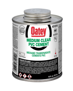 Oatey 31019 , 16 ounce, Clear, PVC Cement