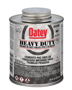 Oatey 32262 , 16 ounce, Gray, PVC Cement