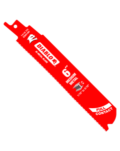 Diablo DS0614BF15 6 in. Bi-Metal Recip Blade for Medium Metal Cutting (3/32 in. to 5/16 in.) (15-Pack)