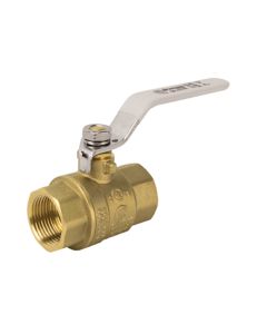 Jomar 150-105G 1 Inch Lead Free Brass Ball Valve, 2 Piece, Full Port, Threaded Connection, 600 WOG