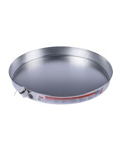 Oatey 34153 , Water Heater Pan, Aluminum, 24 inch Dia., 1 inch PVC Fitting